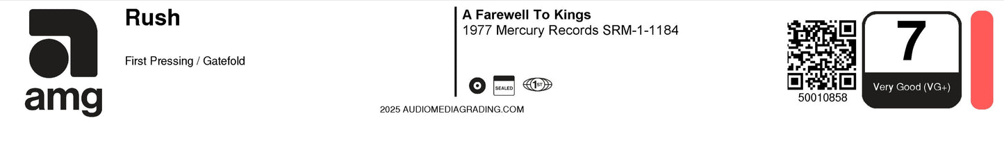 Rush – A Farewell to Kings (1977) | Mercury Records | First Pressing | Sealed | AMG 7