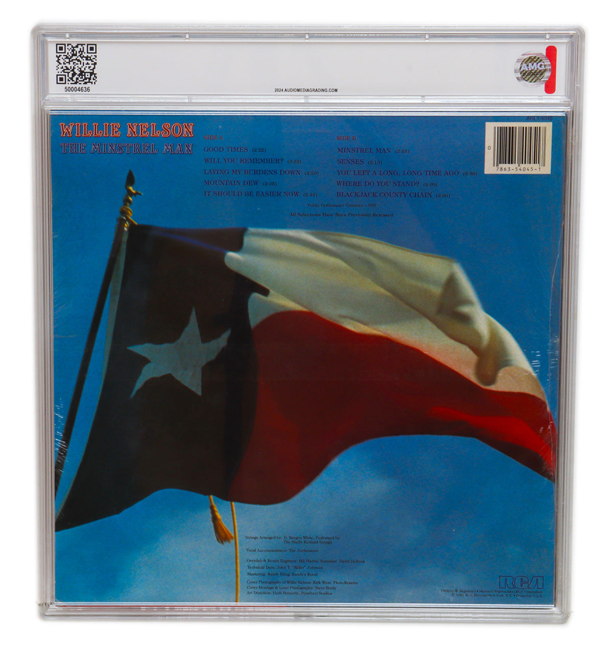 Willie Nelson – The Minstrel Man (1981) | Sealed | AMG Grade 8/10 | RCA Records AHL1-4067