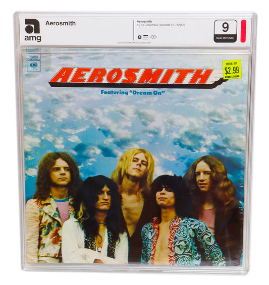 Aerosmith – Self-Titled Debut LP (1973) | Columbia KC 32005 | Sealed | AMG Grade 9 | Transitional Sticker Variant