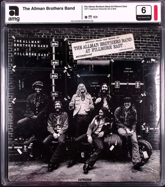 The Allman Brothers Band – At Fillmore East  (1971, Capricorn Records, First Pressing, Sealed, AMG Grade 6)