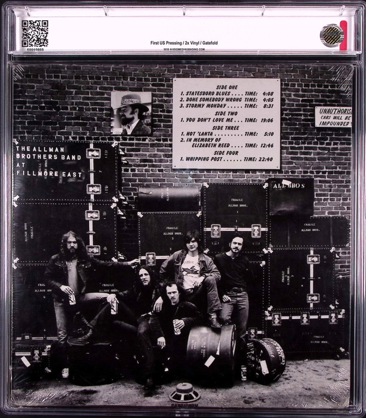 The Allman Brothers Band – At Fillmore East  (1971, Capricorn Records, First Pressing, Sealed, AMG Grade 6)