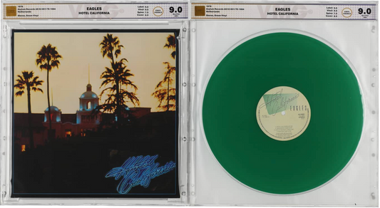 1976 Eagles – Hotel California  Vinyl Record – Stereo – Green Vinyl VMG NM 9.0